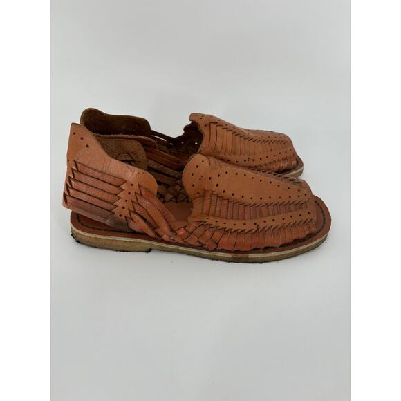 Florsheim Sandals Womens 9 Brown Leather Gladiator Slingback Open Toe Casual - Picture 1 of 13